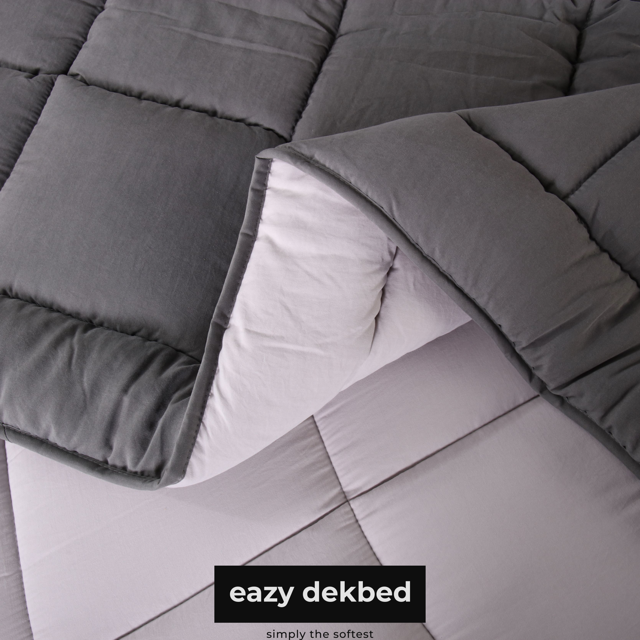 eazydekbed® - All-year - Grijs/Antraciet