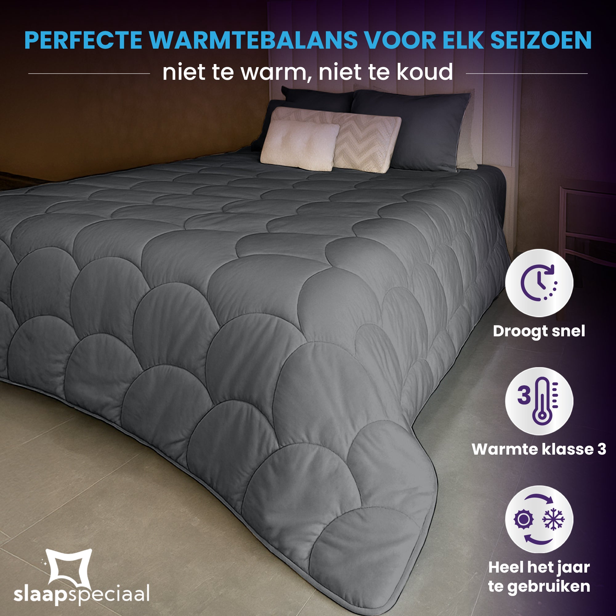 eazydekbed® - All-year - Antraciet