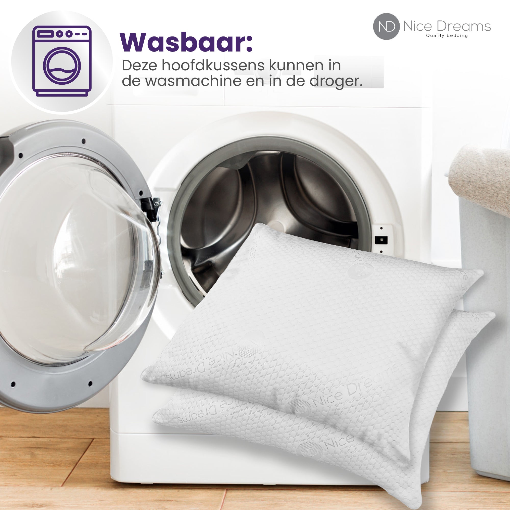 Kissen – 2er-Set – 60 x 70 cm – Nachfüllbar – Weiche Haptik