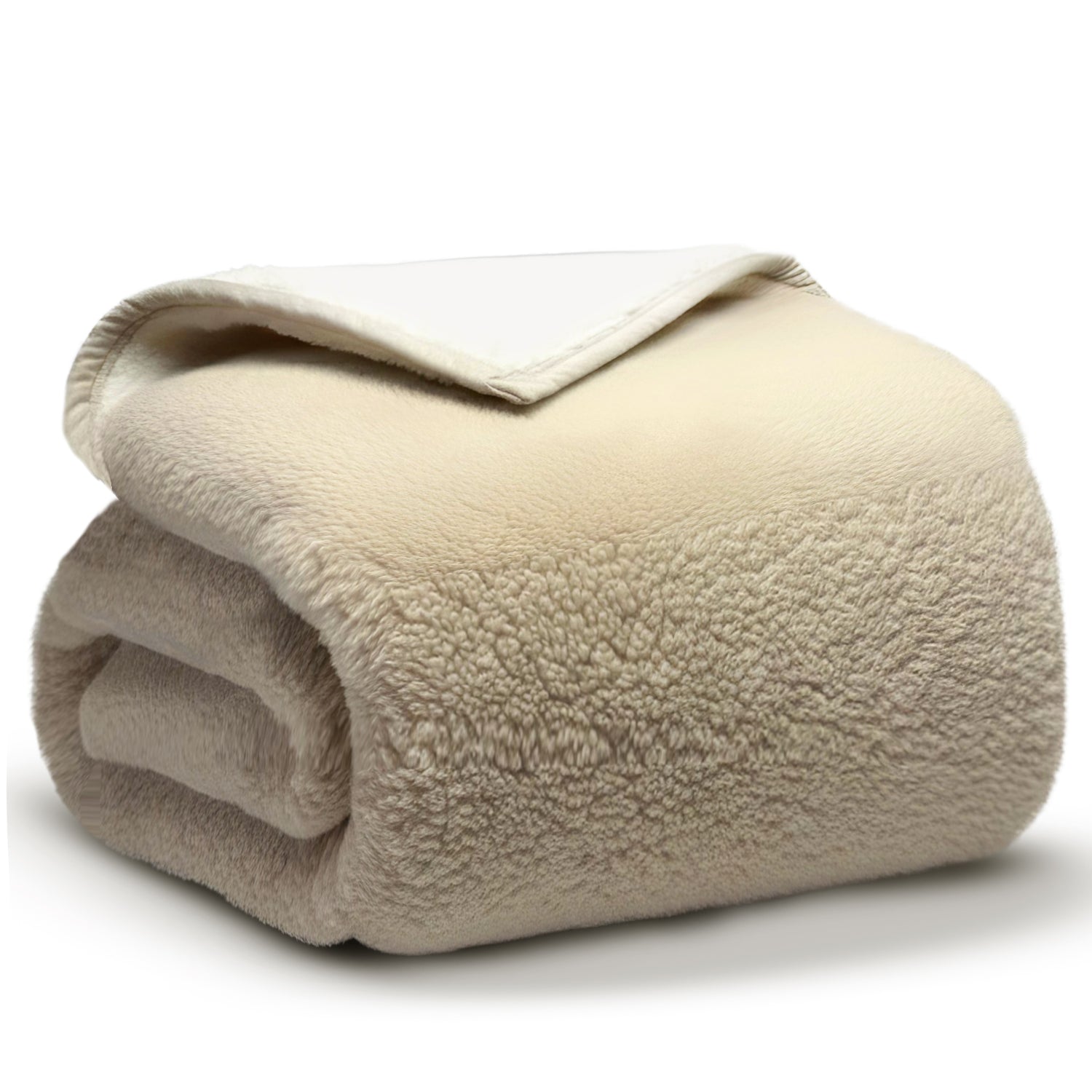 Sherpa Plaid - Sherpa Extra Dik Deken - Extra Zacht, Warm & Luxe - 150x200 cm - Taupe