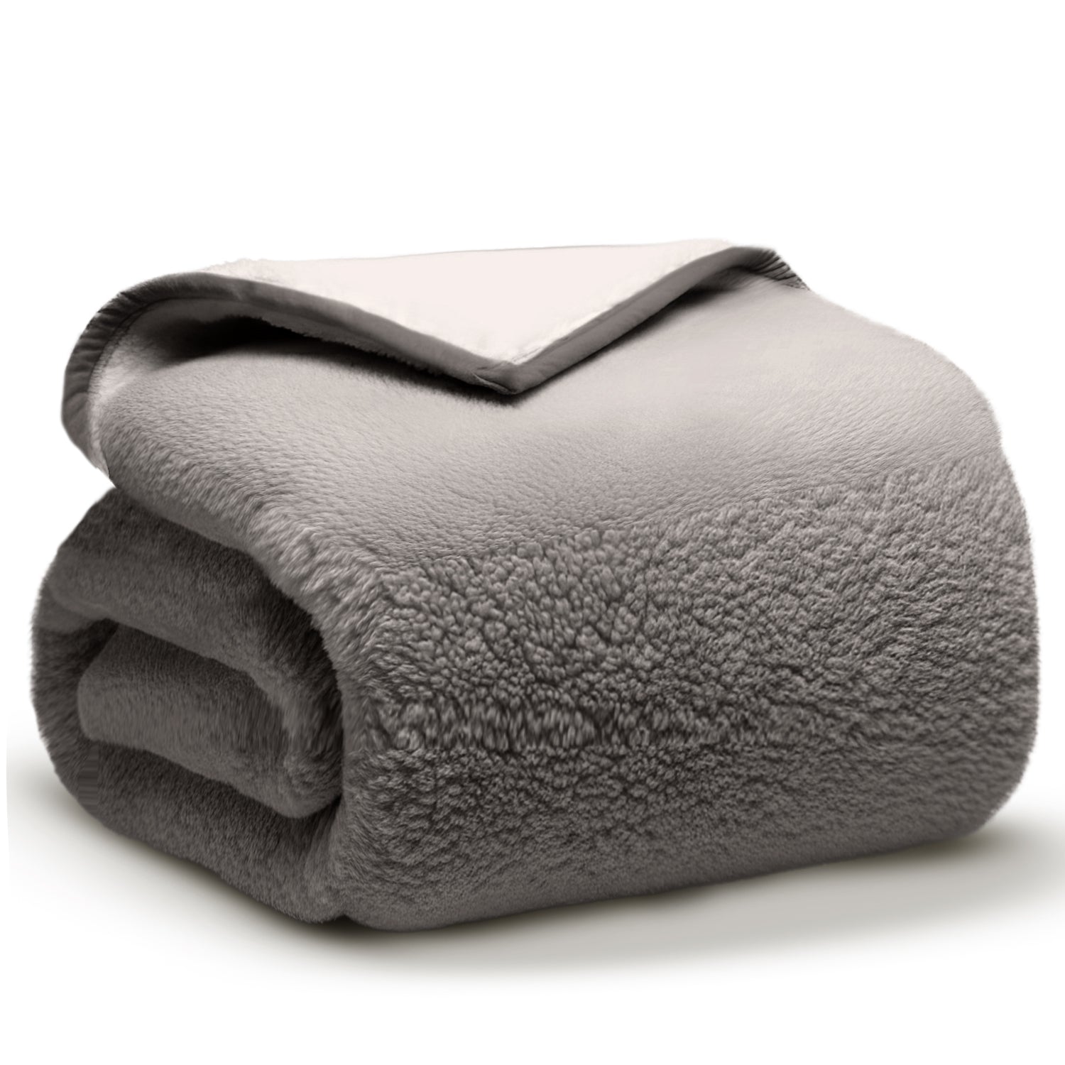 Sherpa Plaid - Sherpa Extra Dik Deken - Extra Zacht, Warm & Luxe - 150x200 cm - Grijs