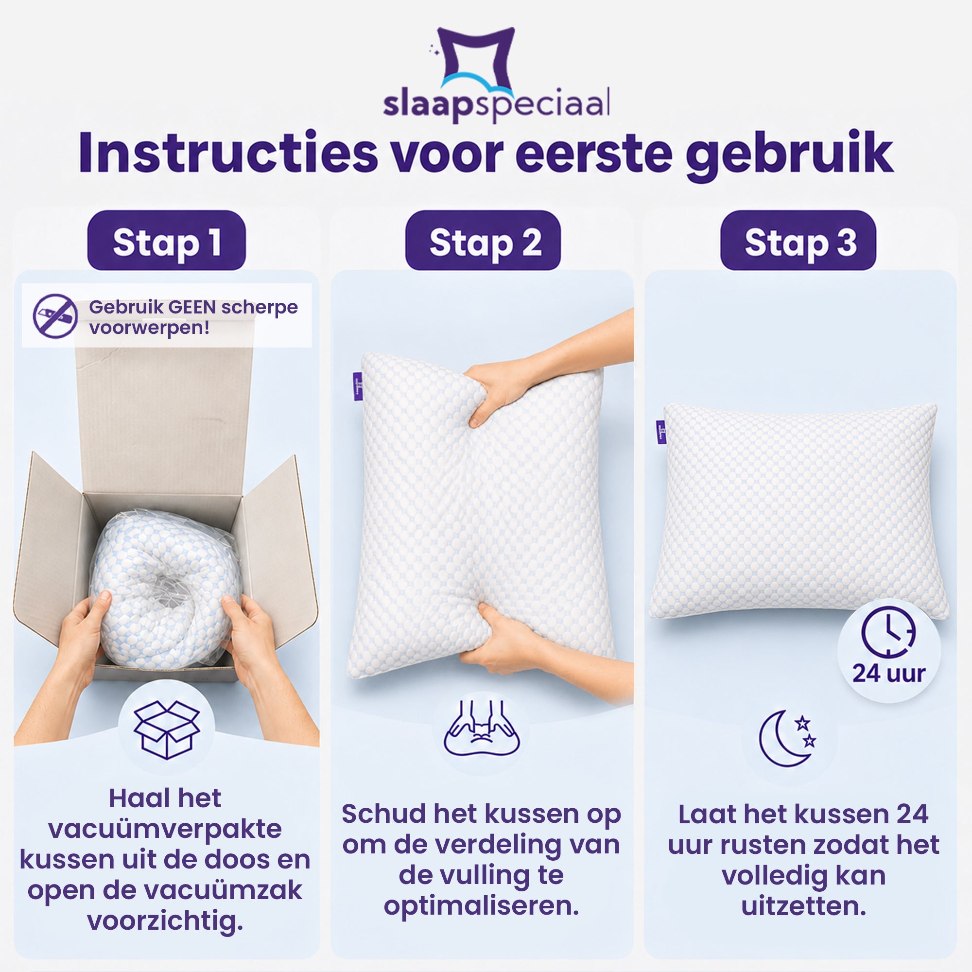 Hoofdkussen - 50x70 cm - Speciaal Traagschuim - Aanpasbaar