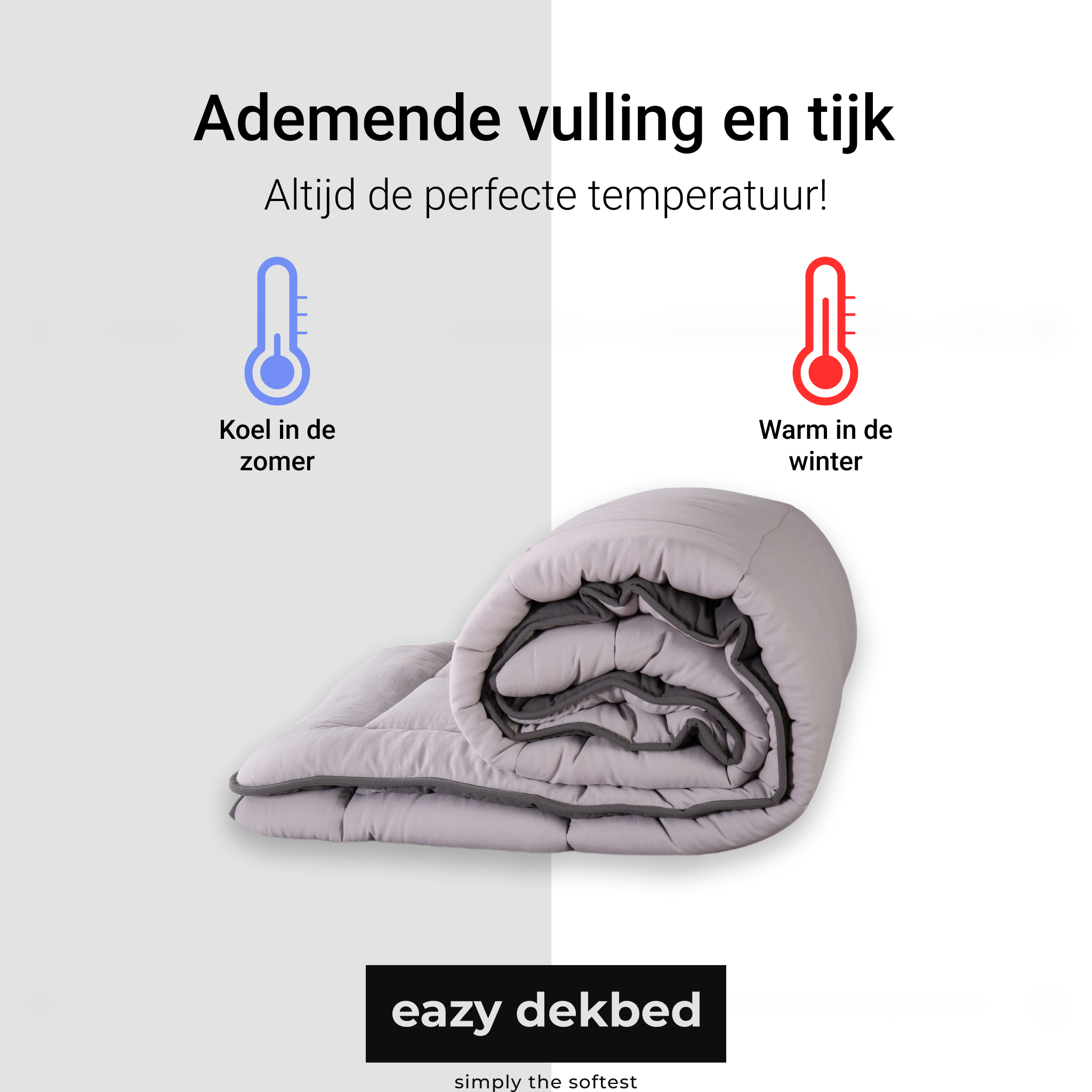 Eazyduvet ® Grau/Anthrazit 