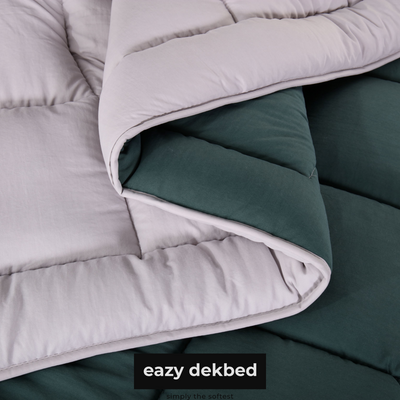eazydekbed® - All-year - Groen/Grijs