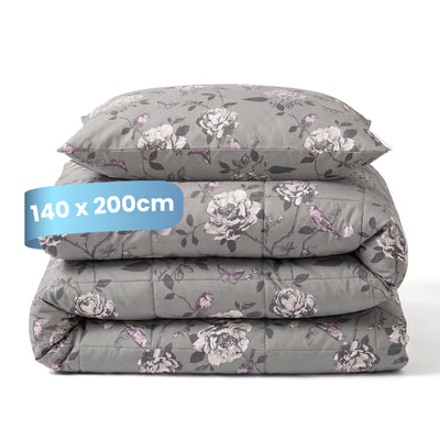 eazydekbed® - All-year - Grey Garden + Kussenslopen