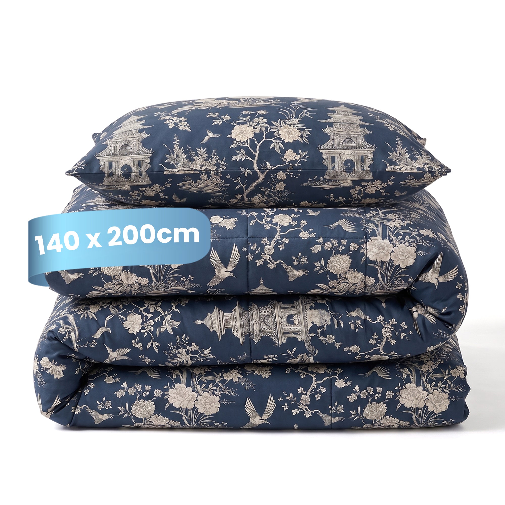 eazydekbed® - All-year - Lotus Blue + Kussenslopen