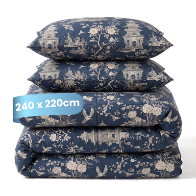 eazydekbed® - All-year - Lotus Blue + Kussenslopen