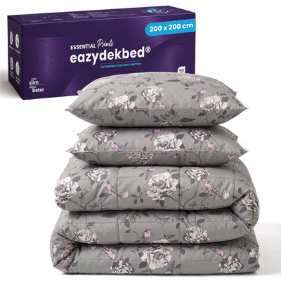 eazydekbed® - All-year - Grey Garden + Kussenslopen