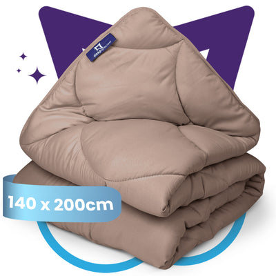 eazydekbed® – Bruin – Hoesloos & Wasbaar – Voor het hele jaar