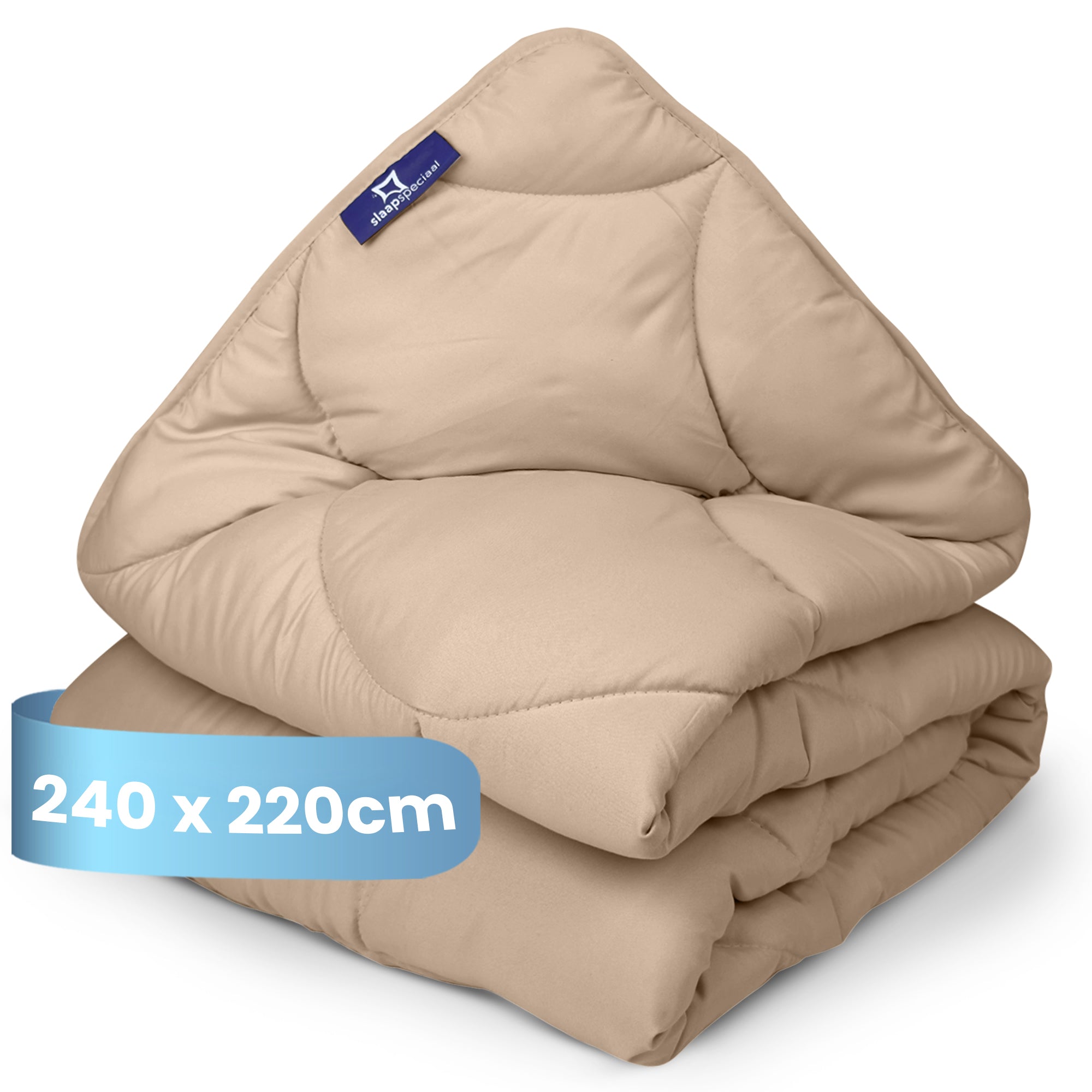 eazydekbed® – Beige – Bezuglos & Waschbar – Für das ganze Jahr