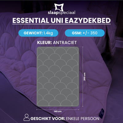 eazydekbed® - All-year - Antraciet