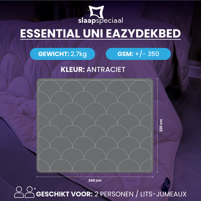 eazydekbed® - All-year - Antraciet