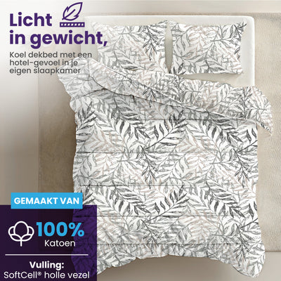 eazydekbed® - Zomerdekbed - Bloomy + GRATIS kussenslopen