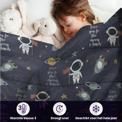 eazydekbed® - Kinderdekbed 140x200 cm - Cosmo + GRATIS kussensloop