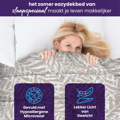eazydekbed® - Zomerdekbed - Zafra + GRATIS kussenslopen