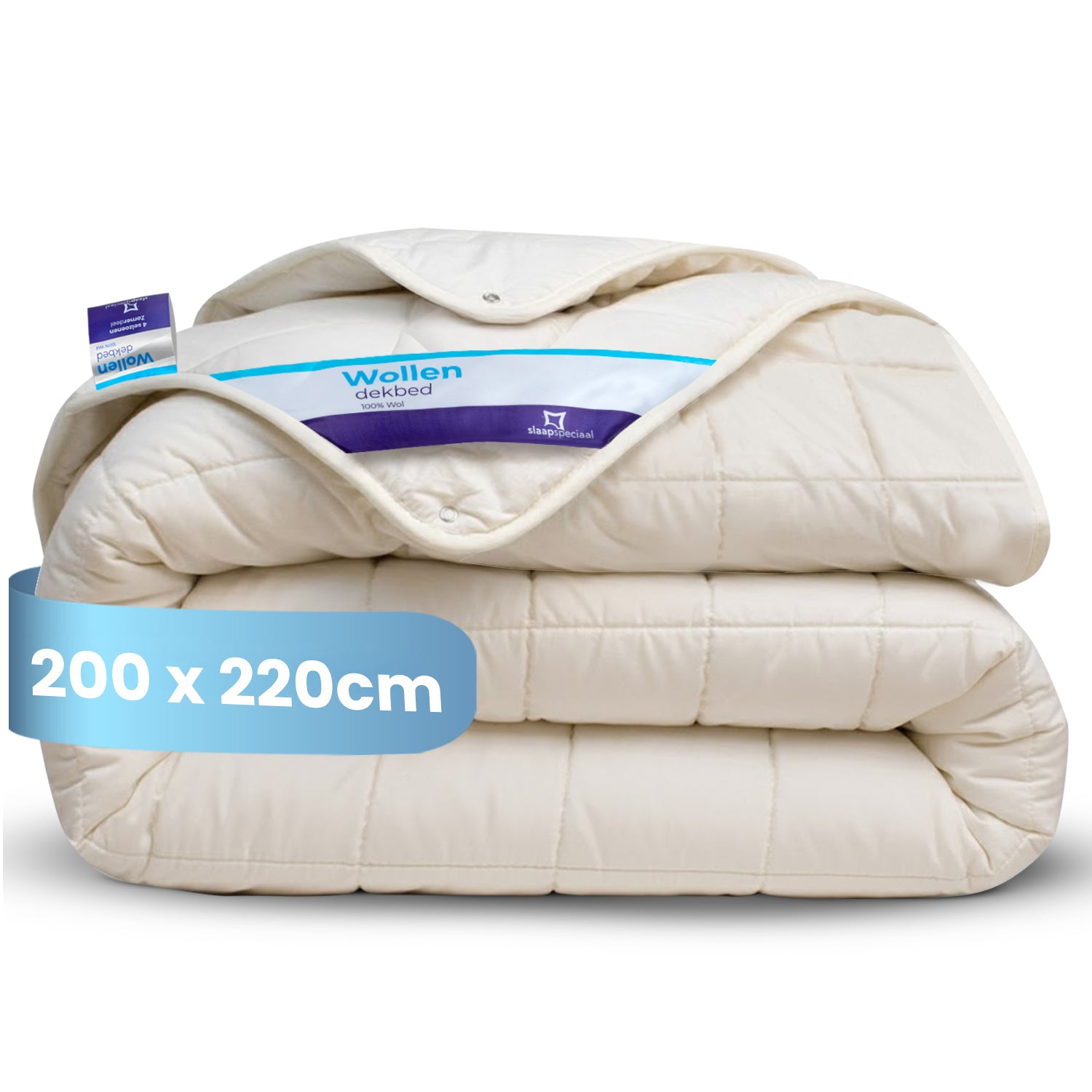 Luxe 4-Seizoenen Wollen Dekbed van 100% Australische Scheerwol