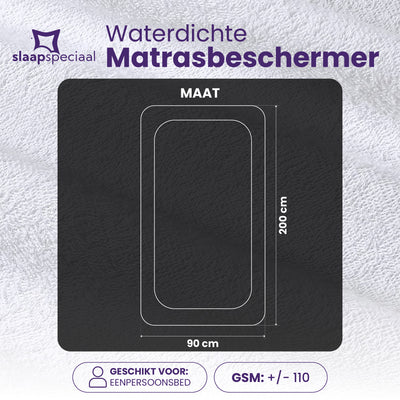 Waterdichte Matrasbeschermer - Premium Stof - Gemaakt van Katoen