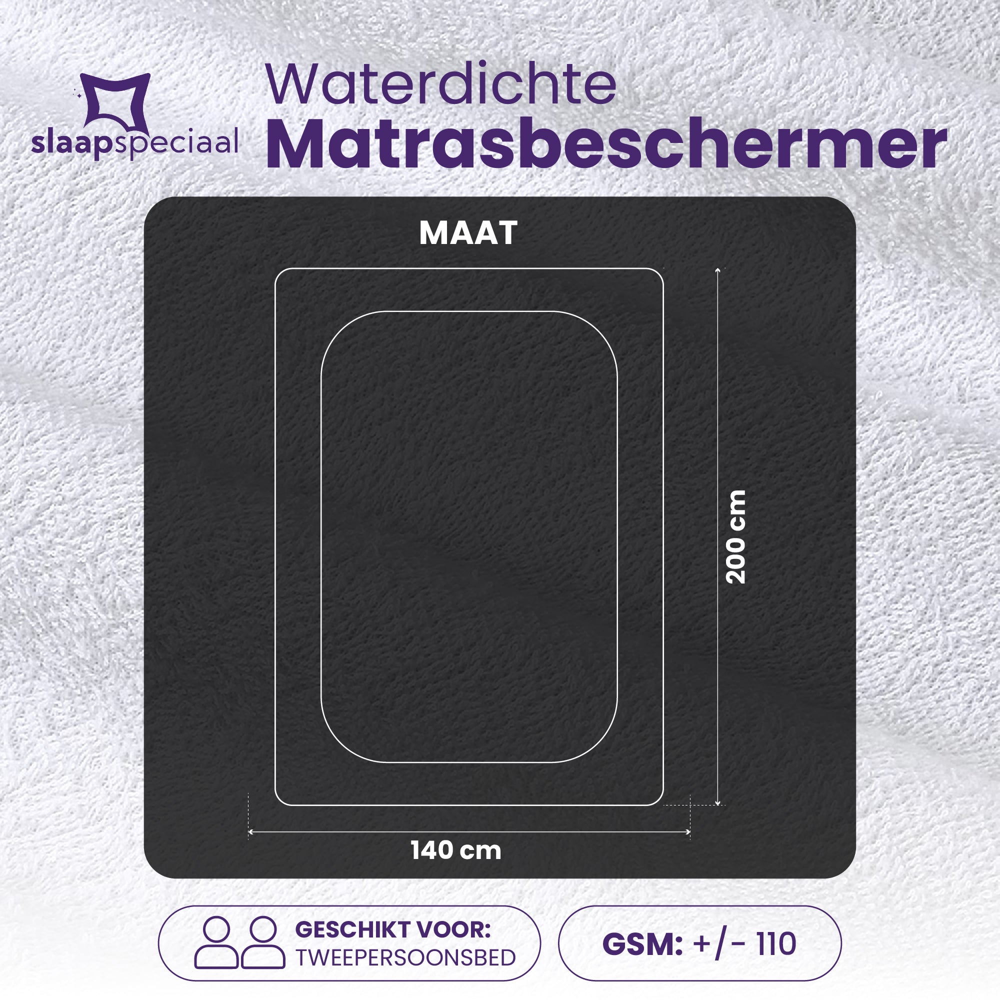 Waterdichte Matrasbeschermer - Premium Stof - Gemaakt van Katoen