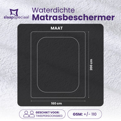 Waterdichte Matrasbeschermer - Premium Stof - Gemaakt van Katoen