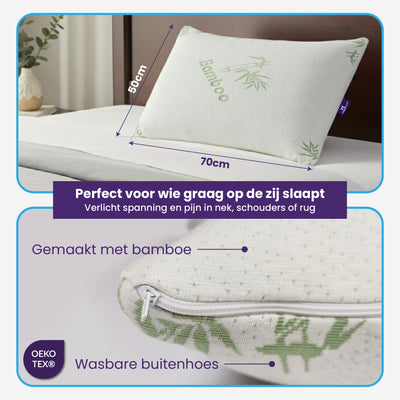 Sleep Special Bambuskissen – 50 x 70 cm – Nachfüllbar