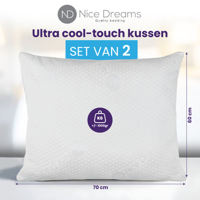 Kissen – 2er-Set – 60 x 70 cm – Nachfüllbar – Weiche Haptik