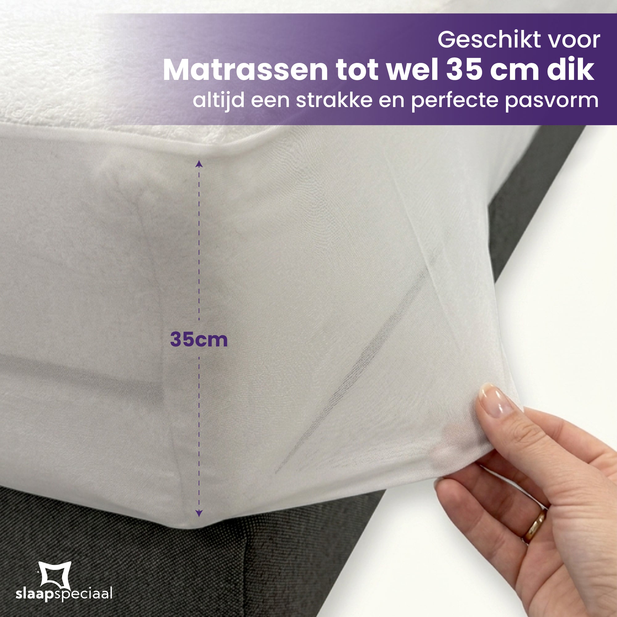 Waterdichte Matrasbeschermer - Premium Stof - Gemaakt van Katoen