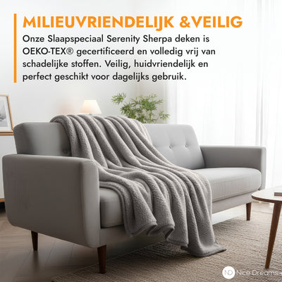 Sherpa Plaid - Sherpa Extra Dik Deken - Extra Zacht, Warm & Luxe - 150x200 cm - Grijs