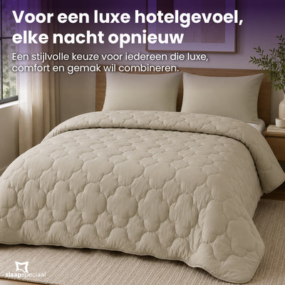 eazydekbed® - All-year - Prestige Sand + Kussenslopen - 100% Katoen