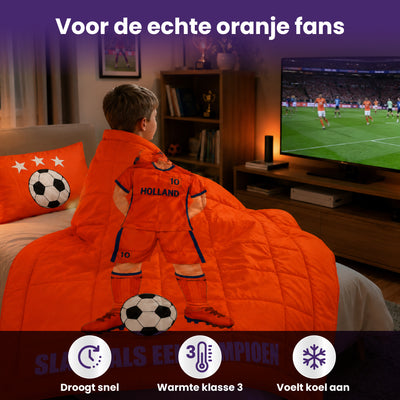 eazydekbed WK-editie – Slaap als een kampioen 140x200 cm – Inclusief Kussensloop
