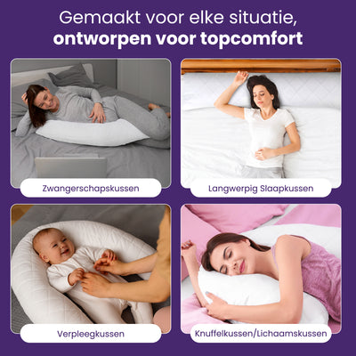 Schlaf-Spezial-Körperkissen – 40 x 145 cm – Nachfüllbar – Ergonomisch – Memory-Schaum