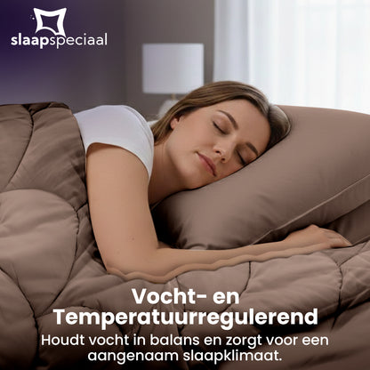 eazydekbed® Essential Kussensloop - Bruin - 60x70 cm - 2 Stuks