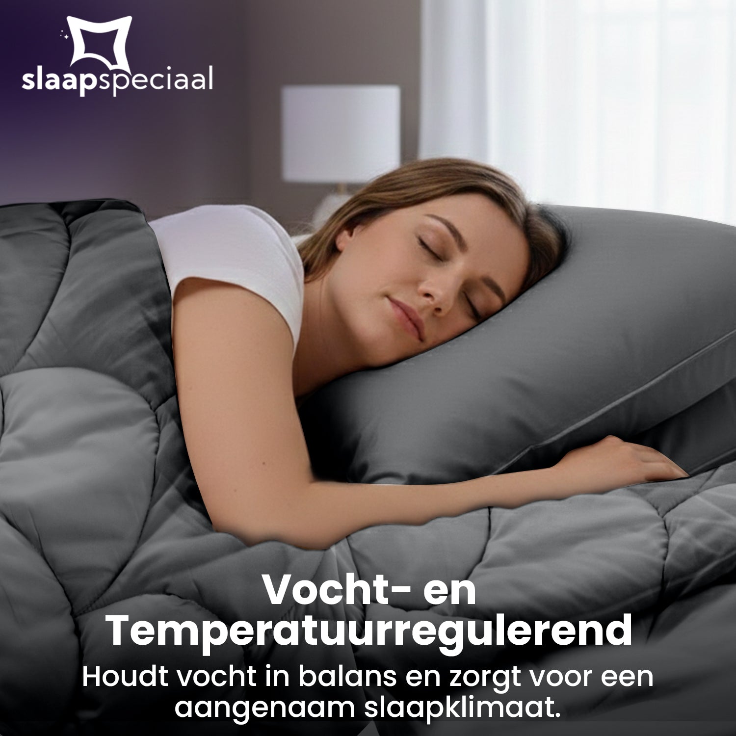 eazydekbed® Essential Kussensloop - Antraciet - 60x70 cm - 2 Stuks