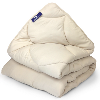 eazydekbed® – Beige – Hoesloos & Wasbaar – Voor het hele jaar