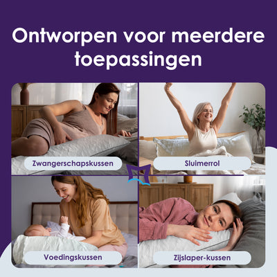 Slaapspeciaal Lichaamskussen - 40x145 cm - Navulbaar - Ergonomisch