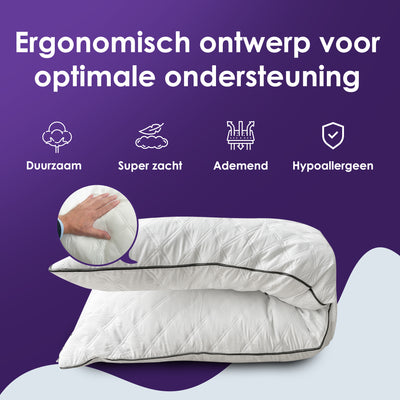 Slaapspeciaal Lichaamskussen - 40x145 cm - Navulbaar - Ergonomisch
