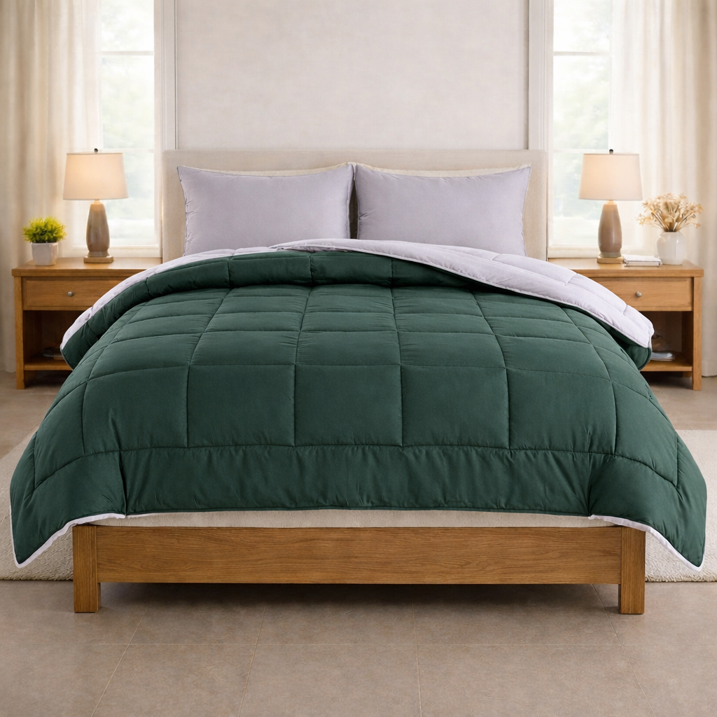 eazydekbed® - All-year - Groen/Grijs